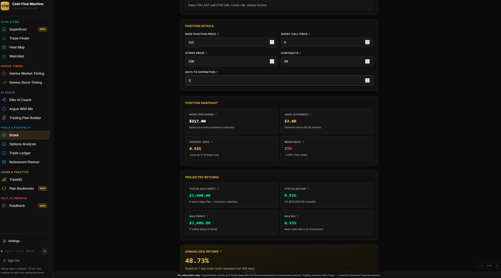 Scout interface