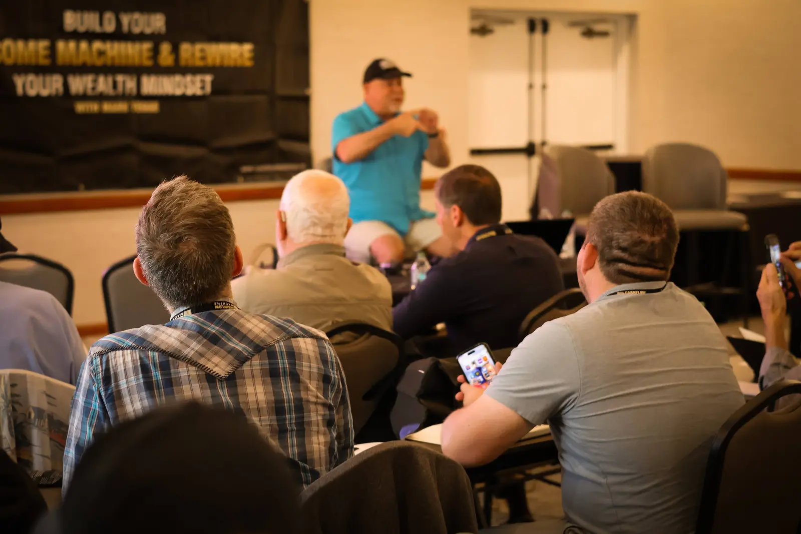 Mark Yegge teaching from the front of the Phoenix Strategy Room