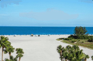 Gulf view from Sheraton Sand Key Resort