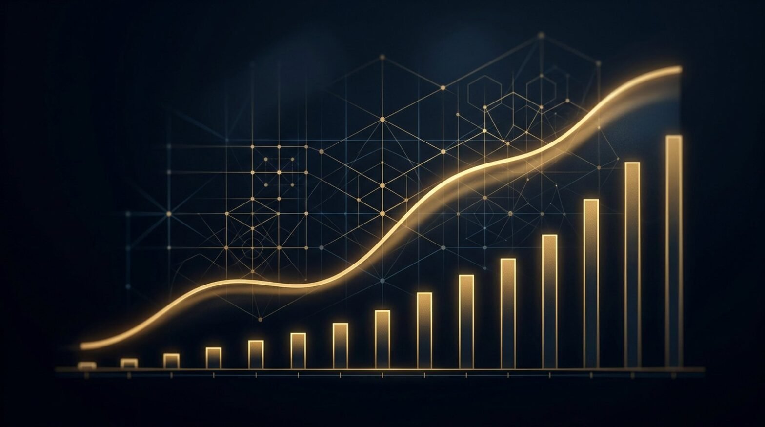 Sell to open covered call abstract data visualization gold and navy