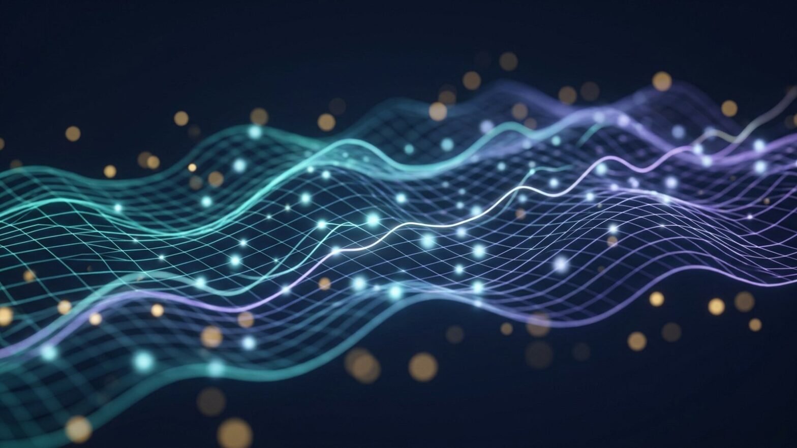 Abstract data visualization representing NVDA covered call income and volatility flows