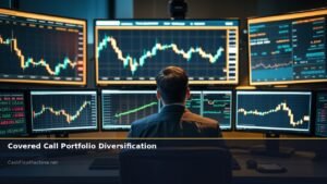 Covered Call Portfolio Diversification Across Sectors - editorial photograph
