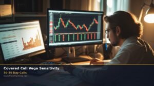 Covered Call Vega Sensitivity Volatility Changes - editorial photograph